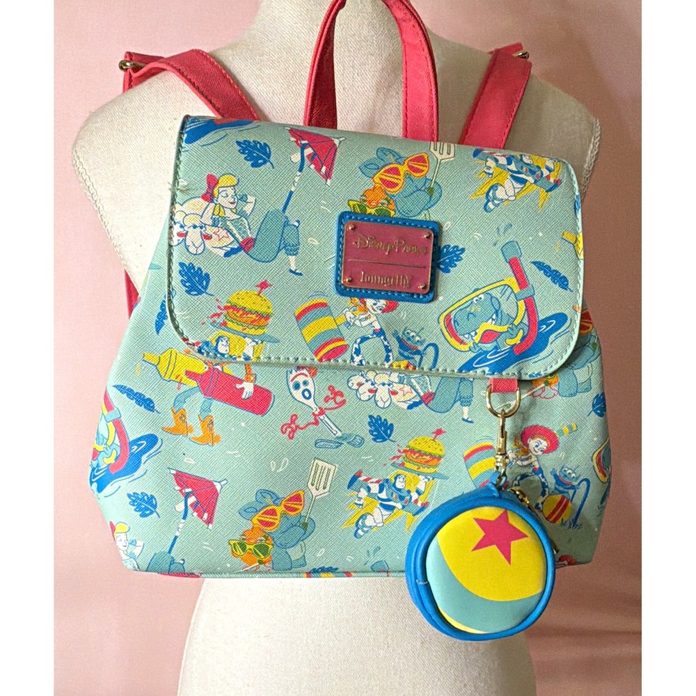 Loungefly Disney Pixar Toy Story Bo Peep Small Backpack Blue Pink Multicolor